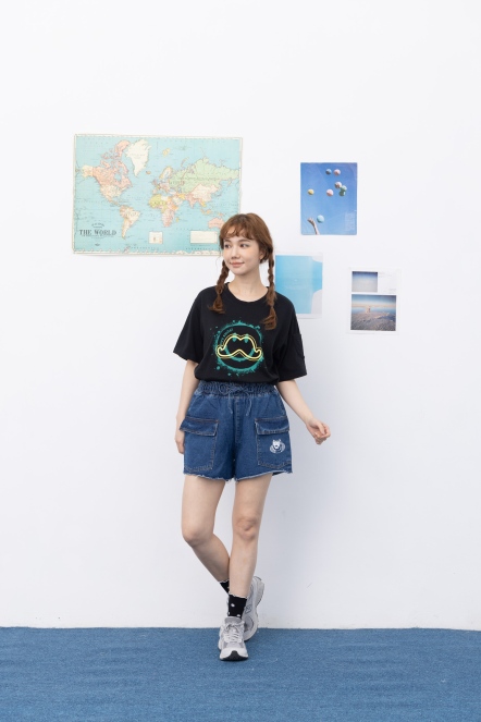 雙大口袋單寧短褲(2色)