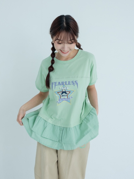 異材層次鬍子上衣