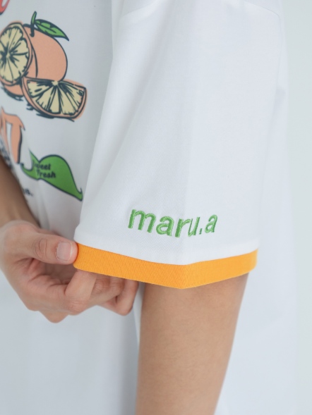 羅紋fnuit印花上衣