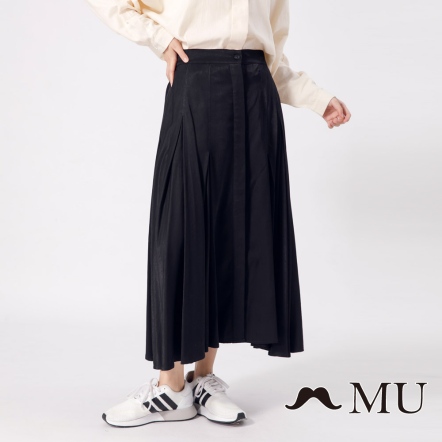 【MU】優雅打褶飄逸長裙(3色)20916201