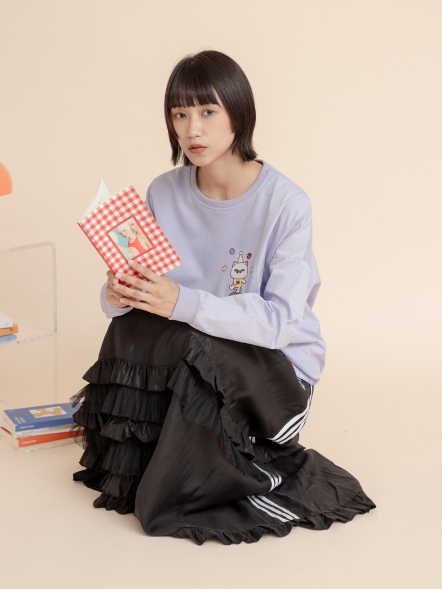 馬戲團異材質上衣