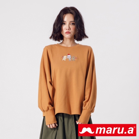 【maru.a】薑餅人與Miru連袖上衣(2色)20911220