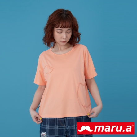【maru.a】飽和糖果色系🥤MIRU包邊造型線條上衣(2色)-深橘 23311227