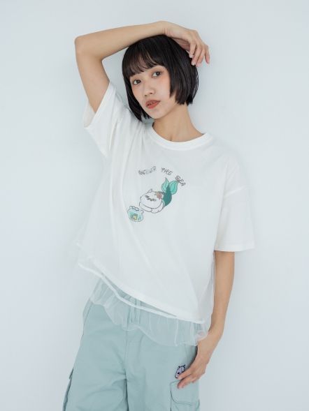 美人魚 MIRU 與網紗層次上衣