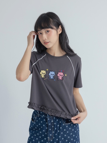 三隻Miru排排站上衣