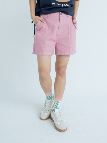 匠心細節電繡短褲