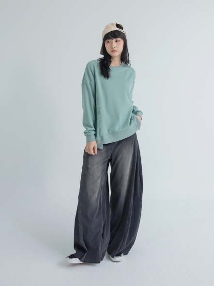 舒適造型貓頭大學T