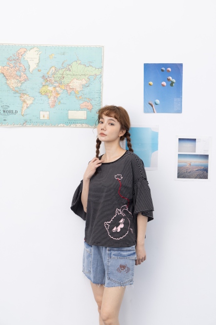 公主袖miru上衣 (3色)