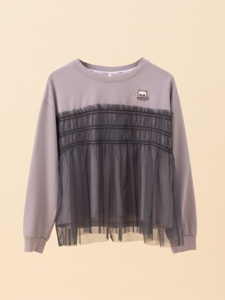 雲朵網紗・輕盈層疊上衣