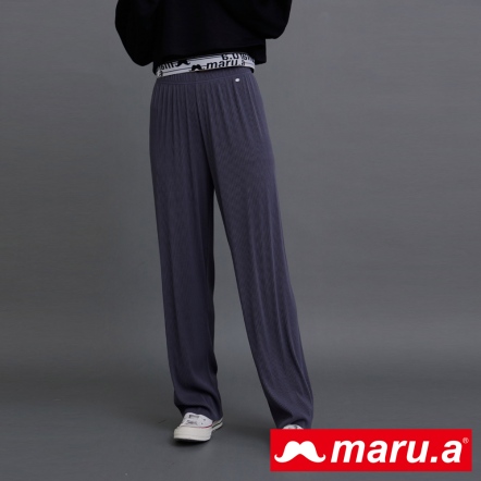 【maru.a】簡單完美比例細褶長腿神褲💯(4色)-深灰 23925211