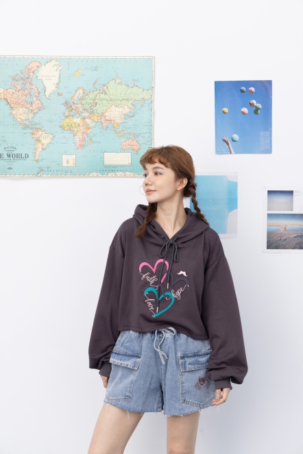 雙大口袋單寧短褲(2色)