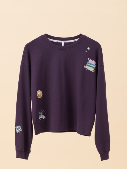 棒棒糖貓咪電繡上衣