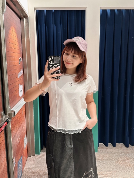 網紗拼接上衣